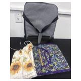 Cooler with carry case and bag holder