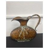 15ï¿½ vintage metal pitcher