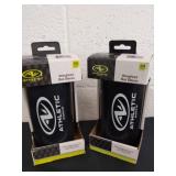 Two weighted bat sleeves