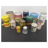 Group of prank cans and tins