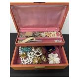 Jewelry box with assorted jewelry