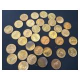 Soild bronze Franklin mint presidential coins