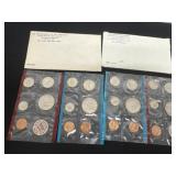 1971 and 1972 uncirculated mint sets