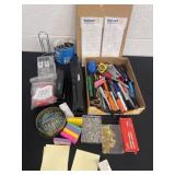 Group of office supplies