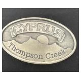 Cyprus Thompson. Creek  belt buckle