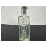 4ï¿½ antique aqua glass bottle pagliano