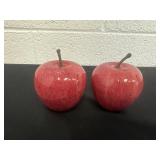 Two 3ï¿½ marble apples