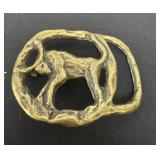 Vintage Solid Brass Zodiac Taurus the Bull Belt
