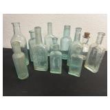 Group of vintage glass bottles