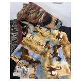 Horse fabric and throw