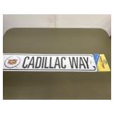 5ï¿½x25ï¿½ street sign cadalliac way