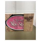 New 15ï¿½x10ï¿½ welcome to my age shed led neon sign