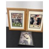 Framed baseball picture and Emmett smith Dallas