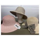 3 new womenï¿½s hats with bows