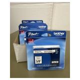 9 new 3/8 brother laminated tape