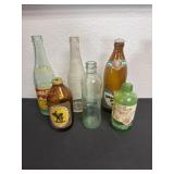 Group of glass bottle