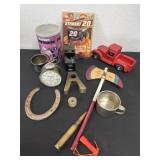 Puzzle, wood car  1 13 bullet, horse show letter