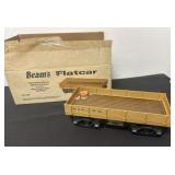 vintage Jim Beam porcelain flatcar train