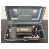 Plano tackle box with power inverter
