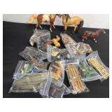 Breyer horses with play horses and accessories