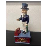 11ï¿½ Uncle Sam Cast Iron Mechanical Bank