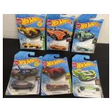 6 hot wheels