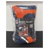 NFL Denver broncos plush throw 46x60