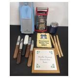 Kitchen knifeï¿½s, hot plate, home decor ,cheese