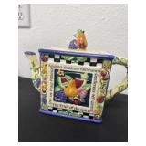 Fruit of the Spirit' ceramic teapot Been repaired