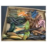 Box of fishing tackle