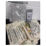 Group of pillow cover and storage bins