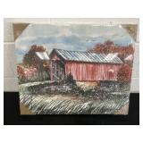 New 16x20 in Barn Artwork signed on Canvas