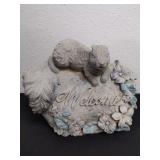 8X 6.5 inch squirrel welcome fake Stone