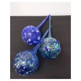 Three 3.5 x 11 inch watering bulbs