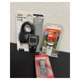 Car scan, air horn and pedometer