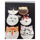 Cat drink coasters