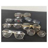 Group of glasses designer frames reading glasses