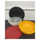 Tupperware and cambro bowl