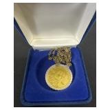 Sacajawea dollar necklace