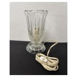 8ï¿½ vintage lead crystal table lamp