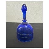 6.5ï¿½ Fenton Art Glass cobalt blue bell