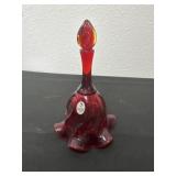 Fenton Ruby Red Glass Twist 7' Scroll Twist
