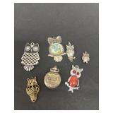 7 owl pendants