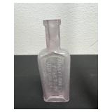 antique glass bottle, Foley and co 5ï¿½ has chip