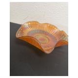7.5ï¿½ Northwood Carnival Glass bowl,