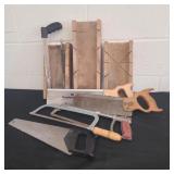 Group of box saws hacksaws