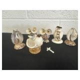 Group of seashell art