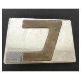 vintage rectangular belt buckle