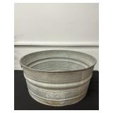 11x24.5 Galvanized Round Metal Tub