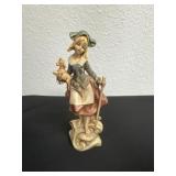 6ï¿½ vintage Fontanini figurine of a girl holding a